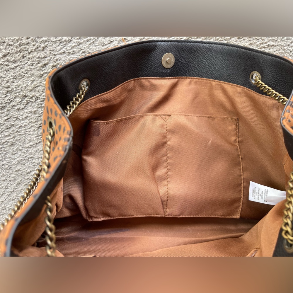 Universal Thread Brown and Black Patterned Shoulder Bag - Picture 5 of 6